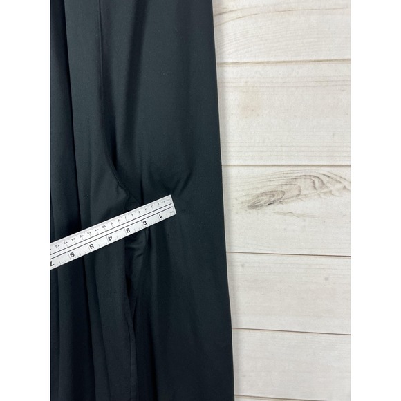 Fabletics Jumpsuit Womens XS Black Wide Leg Sleeveless Strappy Back Pockets - Picture 8 of 8